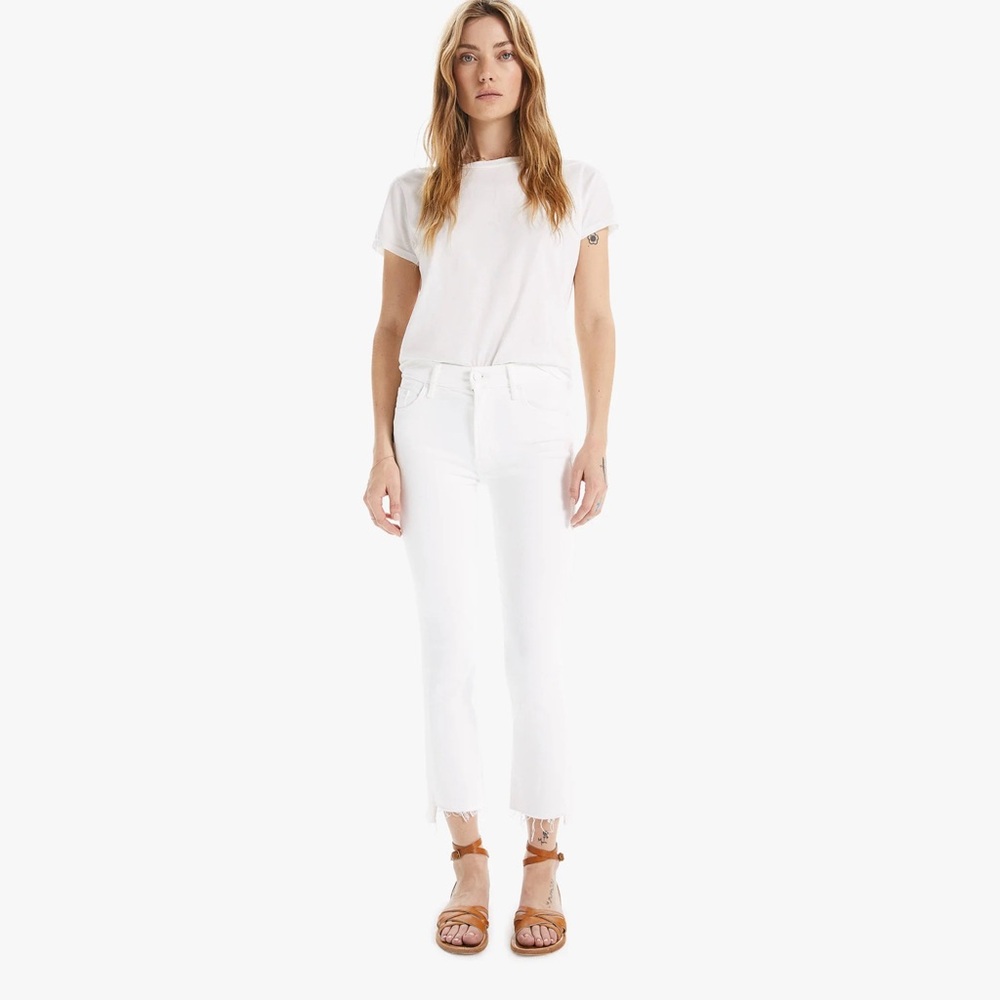 Mother Denim The Insider Crop Step Fray size 27 - NEW WITH TAGS